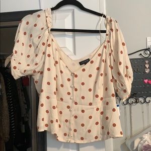 Polka dot 1 state blouse